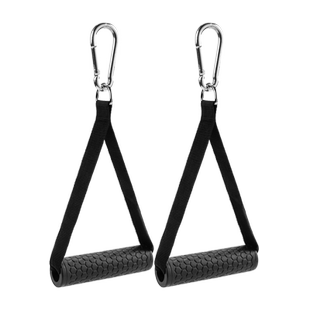 龙门架手柄多功能拉力绳软胶把手拉力器配件弹力绳家用大飞鸟门扣