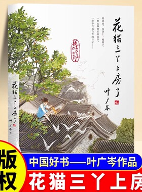 花猫三丫上房了叶广岑第二部经典儿童文学在胡同里飞扬自在的童年 6-12岁小学生一二三四五六年级课外阅读经典文学故事