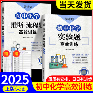 周计划初中化学推断流程题高效训练全套 789年级 初中初一初二初三中考 初中化学实验题高效训练 华东理工大学出版社流程题实验题