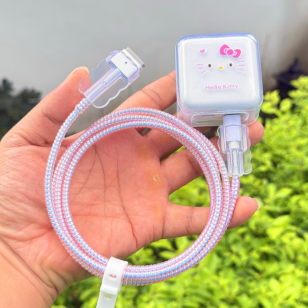 苹果笔记本MacBook Air 30W 35W充电器壳M3 M4数据线保护套M2绕绳