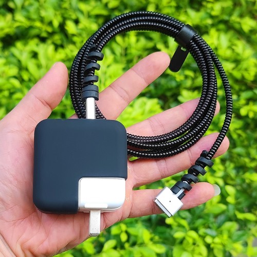 苹果Macbook pro笔记本MAC Air电源充电器壳M5 M1 M2 M3 M4数据线保护套30W 35W 70W 67W防折断13 14英寸绕绳