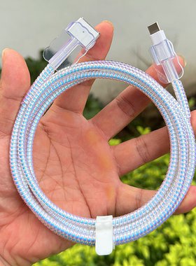 适用苹果MACBOOK PRO笔记本电脑MagSafe 3数据线保护套2米缠绕绳