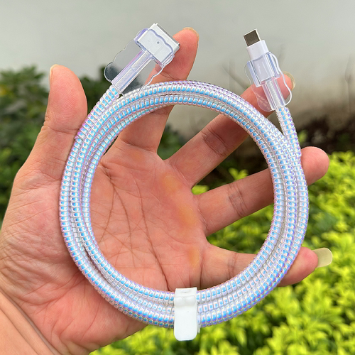 适用苹果MACBOOK PRO笔记本电脑MagSafe 3数据线保护套2米缠绕绳