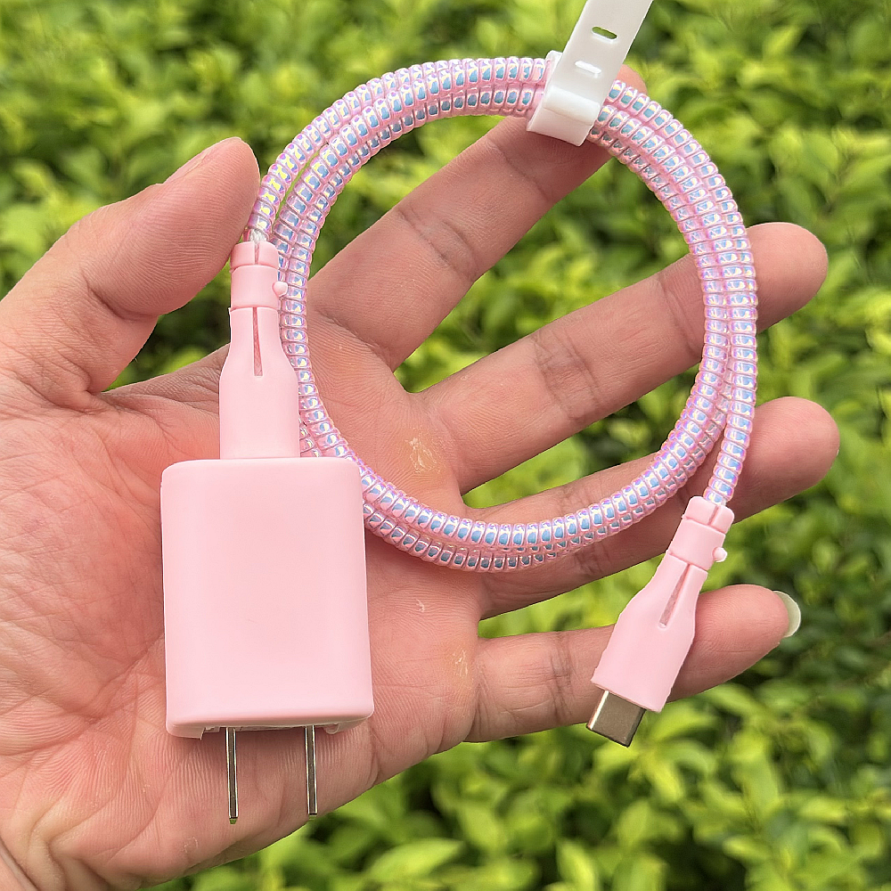 苹果15 iPhone16 pro Mophie摩尔菲30W硅胶充电器保护套软壳绕绳