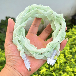 pro M4笔记本电脑2米加长数据线保护套免绕线 Air 苹果MacBook