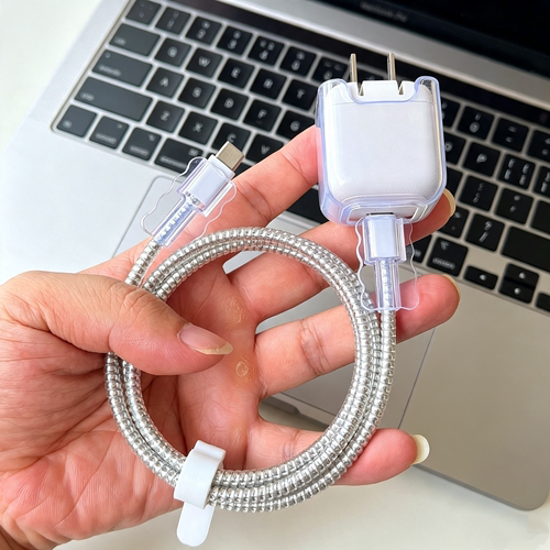 适用贝尔金Belkin 40W 42W 45W充电器苹果17 18pro数据线保护套绳