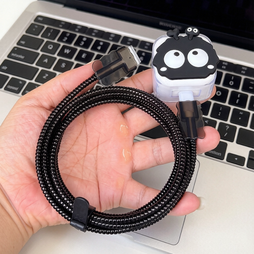 适用苹果MacBook Air M5 13英寸40W充电器壳70W数据线保护套绕绳