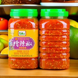 贵三红瓶装糟辣椒遵义糟辣椒
