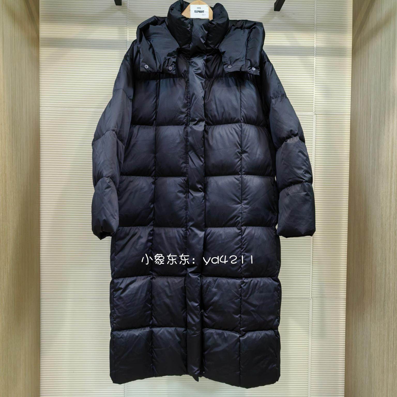真我永恒2024冬季新品长款加厚连帽女羽绒服2444A73164正品吊3999