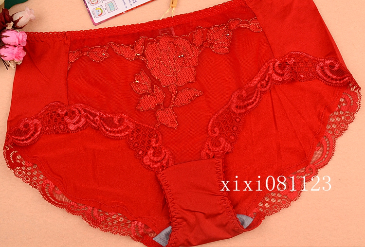 美思文胸中腰透气女士内裤