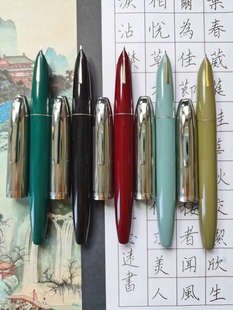 英雄钢笔565长刀风手工打磨书法练字暗尖粗杆学生用铱金墨水笔