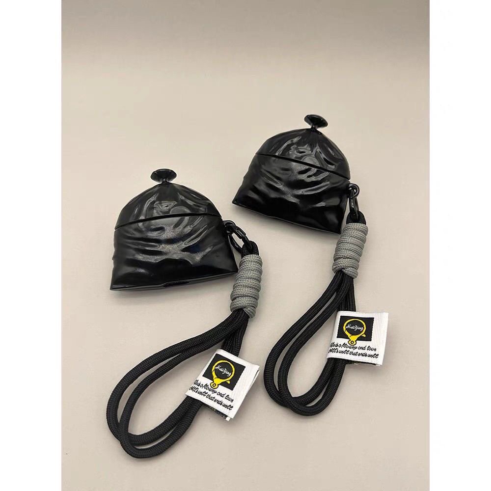 创意垃圾袋适用airpodspro3代保护套airpods4保护套苹果airpods3蓝牙耳机硅胶保护壳airpodsp
