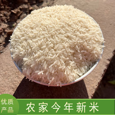 5斤三清湖农家长粒籼米晚米不抛光不打蜡 会有碎米
