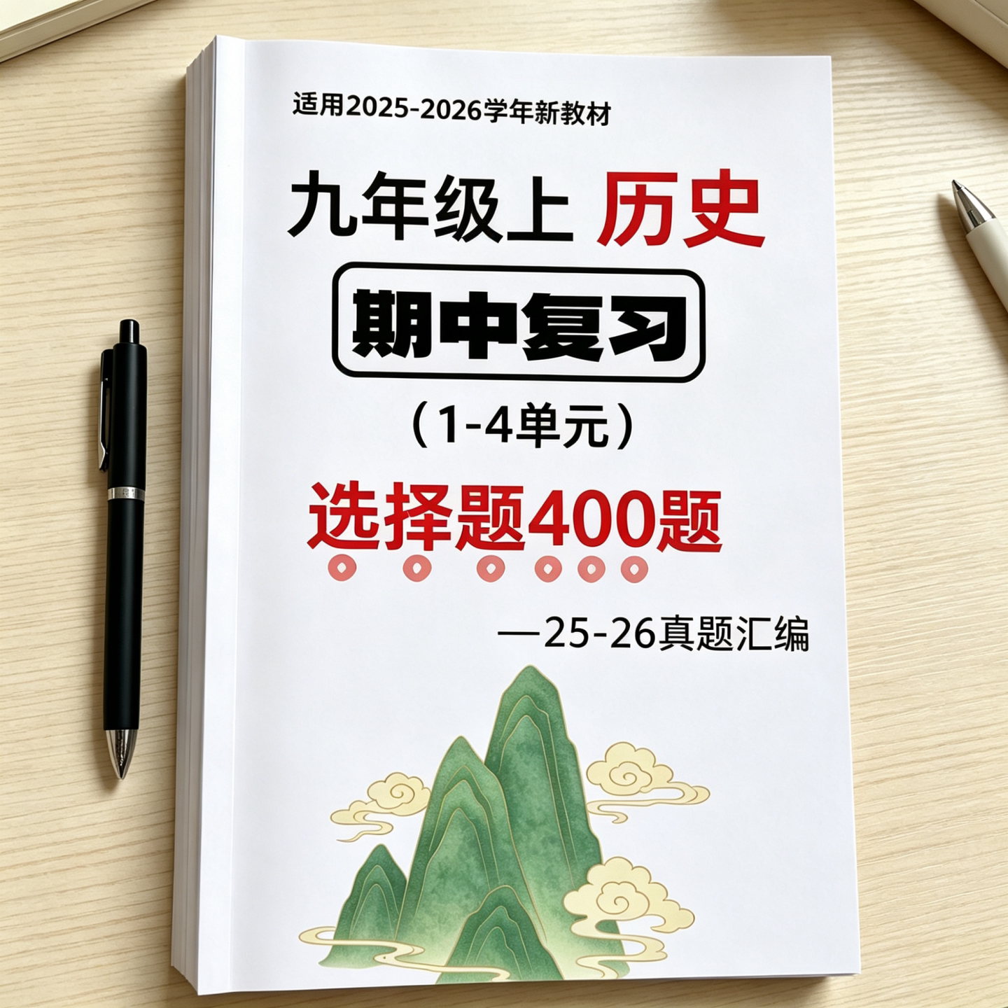 新九上历史选择题400题专练习本
