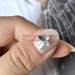 SWAROVSKI美甲钻饰品施华洛世奇奥地利水晶2854蝴蝶平底钻 正品
