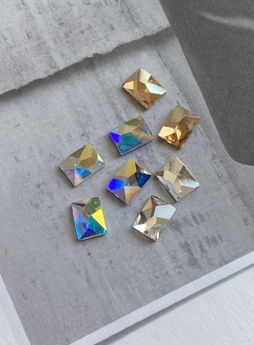 美甲SWAROVSKI施华洛世奇水晶堆钻饰品长方形平底钻2520