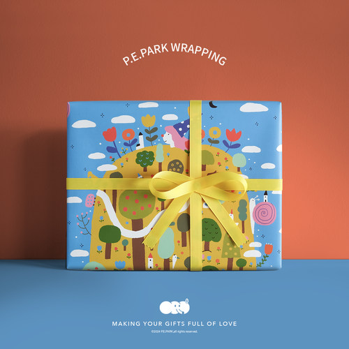 纸象公园原创设计生日礼物包装纸交换礼物礼品包装纸儿童可爱