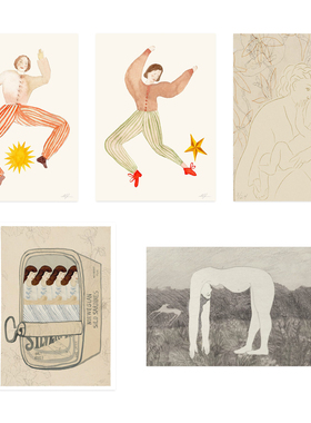 ANNA 丹麦设计Chloe Purpero Johnson人物艺术海报 北欧客厅餐厅