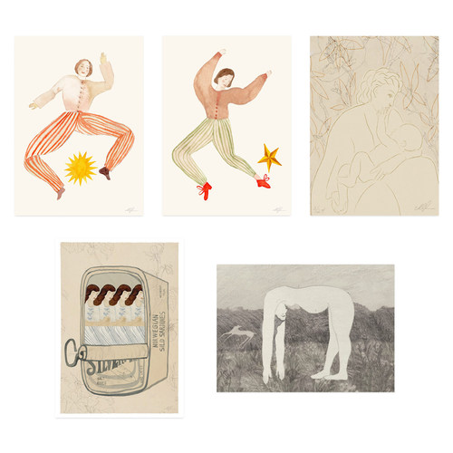 ANNA 丹麦设计Chloe Purpero Johnson人物艺术海报 北欧客厅餐厅