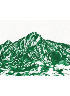 ANNA 北欧丹麦设计Jaron Su山峰抽象艺术海报 卧室客厅餐厅装饰画