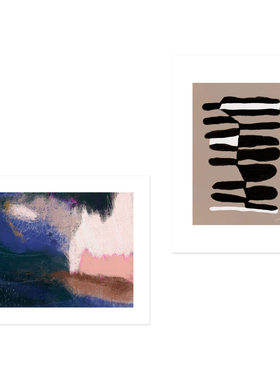 ANNA 丹麦设计Estelle Graf抽象艺术海报 北欧客厅餐厅装饰画画芯