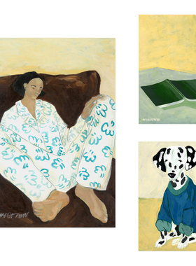 ANNA丹麦设计Hanna Peterson艺术抽象海报北欧客厅餐厅卧室装饰画
