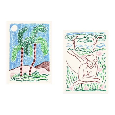 ANNA丹麦设计Karolina Kling小清新插画艺术海报北欧客厅卧室餐厅