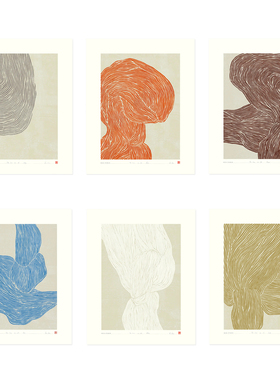 ANNA 丹麦设计Hein Studio抽象艺术海报 北欧客厅卧室餐厅装饰画