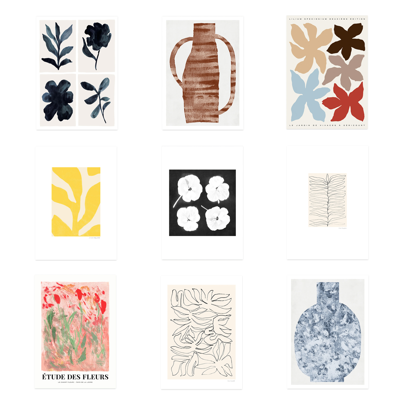 客厅卧室餐厅北欧抽象装饰画海报