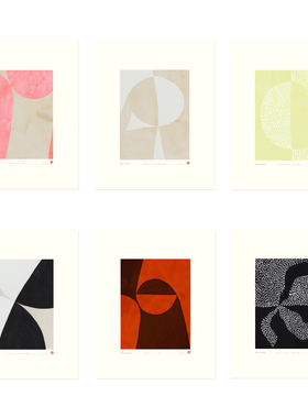 ANNA 丹麦设计Hein Studio抽象艺术海报 北欧客厅卧室餐厅装饰画