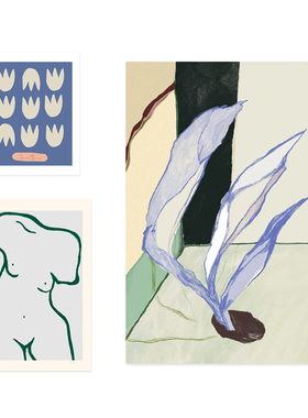 ANNA 丹麦设计ANNA MÖRNER艺术抽象海报 北欧风格客厅餐厅装饰画