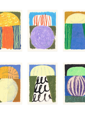 ANNA丹麦设计Suzanne Lustig蘑菇缪斯艺术海报北欧客厅餐厅儿童房