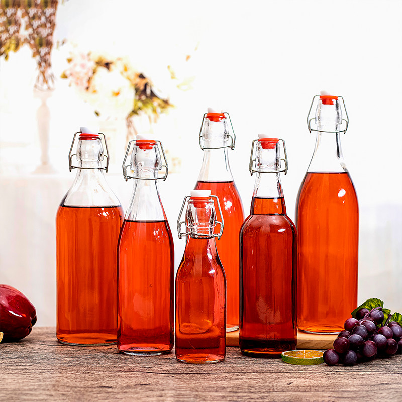 500ml透明密封酵素玻璃酒瓶