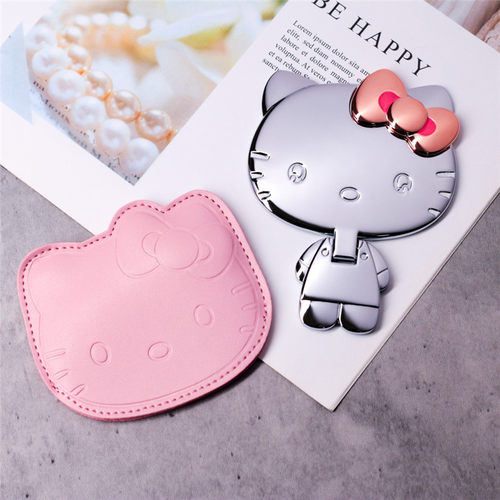 kt迷你金属可爱小镜子手拿随身镜