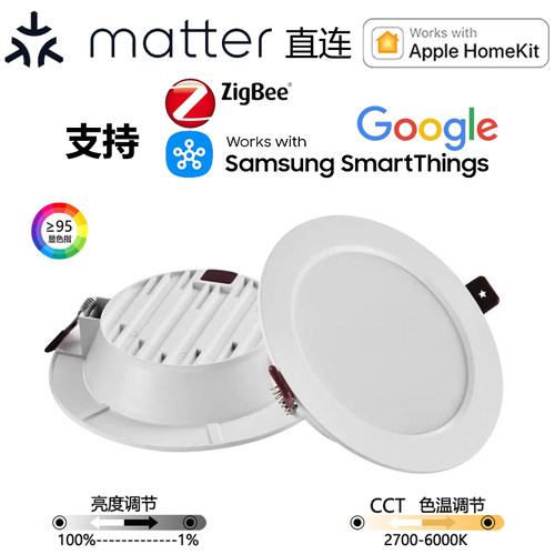 智能Matter筒灯AppleHomeKit涂鸦