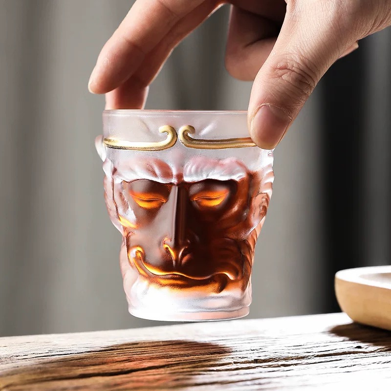 黑神话悟空杯紧箍咒磨砂描金茶杯水杯酒杯主人杯玻璃杯子周边
