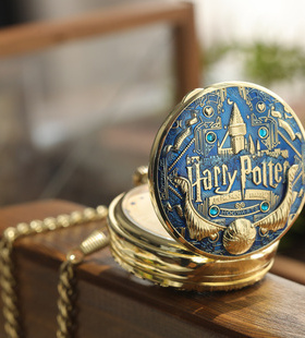 哈利波特周边金色飞贼幸运怀表发条八音盒复古摆件新年节生日礼物