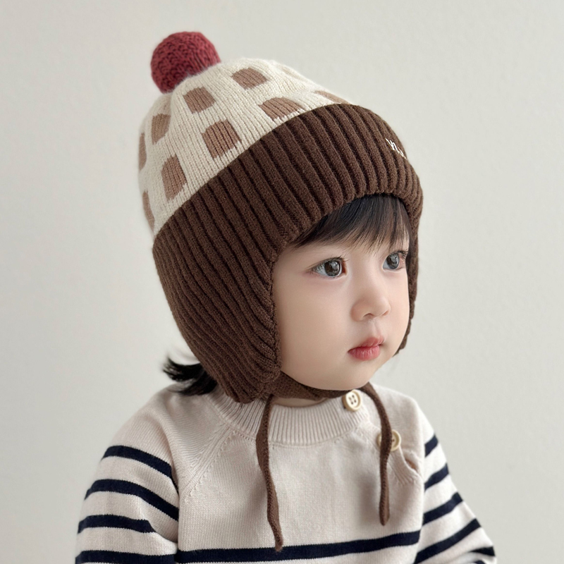 儿童帽子男孩2024新款秋冬季男1岁宝宝冬季帽子男童护耳冬天女童2