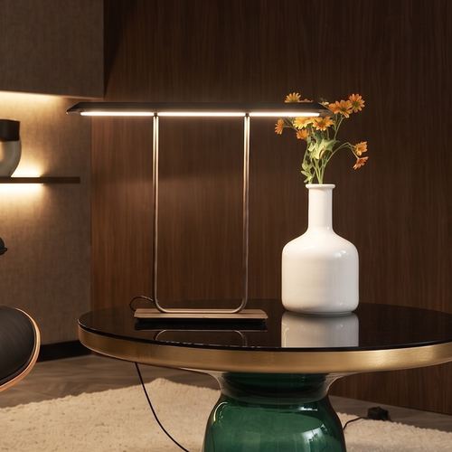 Artemide Tempio 意式U型长条圣殿台灯金属轻奢卧室床头办公民宿