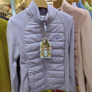 猫有范桔也8801云感轻薄羊毛蚕丝立领拉链上衣外穿内搭保暖外套女