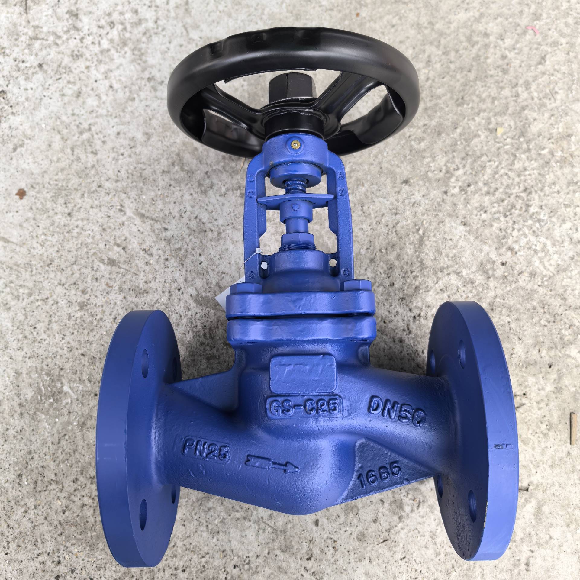 碳钢法兰波纹管截止阀 锅炉高温蒸汽阀导热油德标截止阀WJ41H-16C