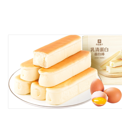 良品铺子乳清蛋白面包棒手撕夹心面包早