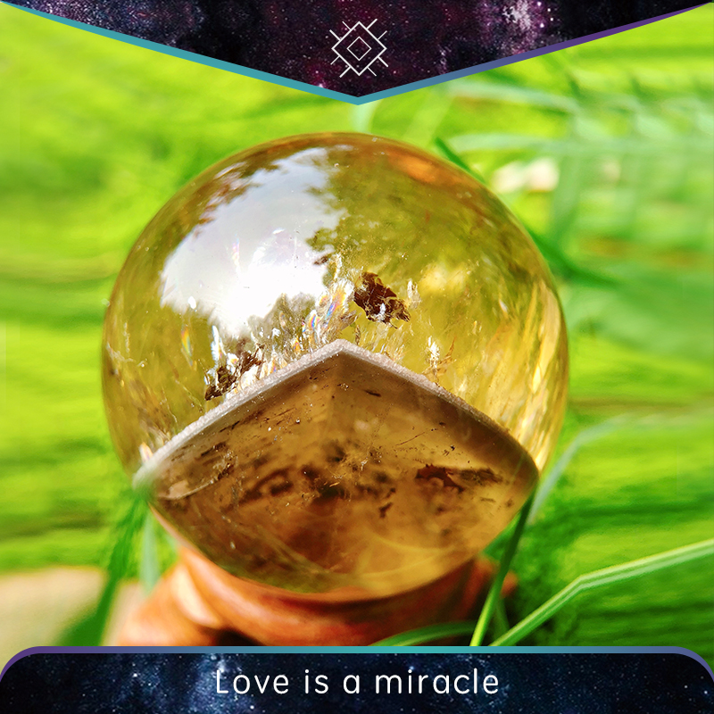 恩维太学黄水晶天然水晶球