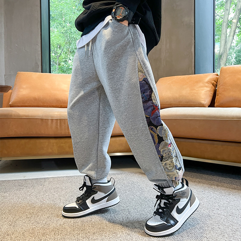 儿童装男童裤子春秋款2025新款运动卫裤秋季中大童外穿帅气长裤潮,童装/婴儿装/亲子装,裤子,淘宝优惠券,粉丝福利购,淘宝优惠卷