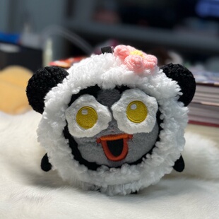 嫑嫑变大熊猫～周深周边周嫑嫑棉花娃娃16cm成都熊猫主题头套娃衣