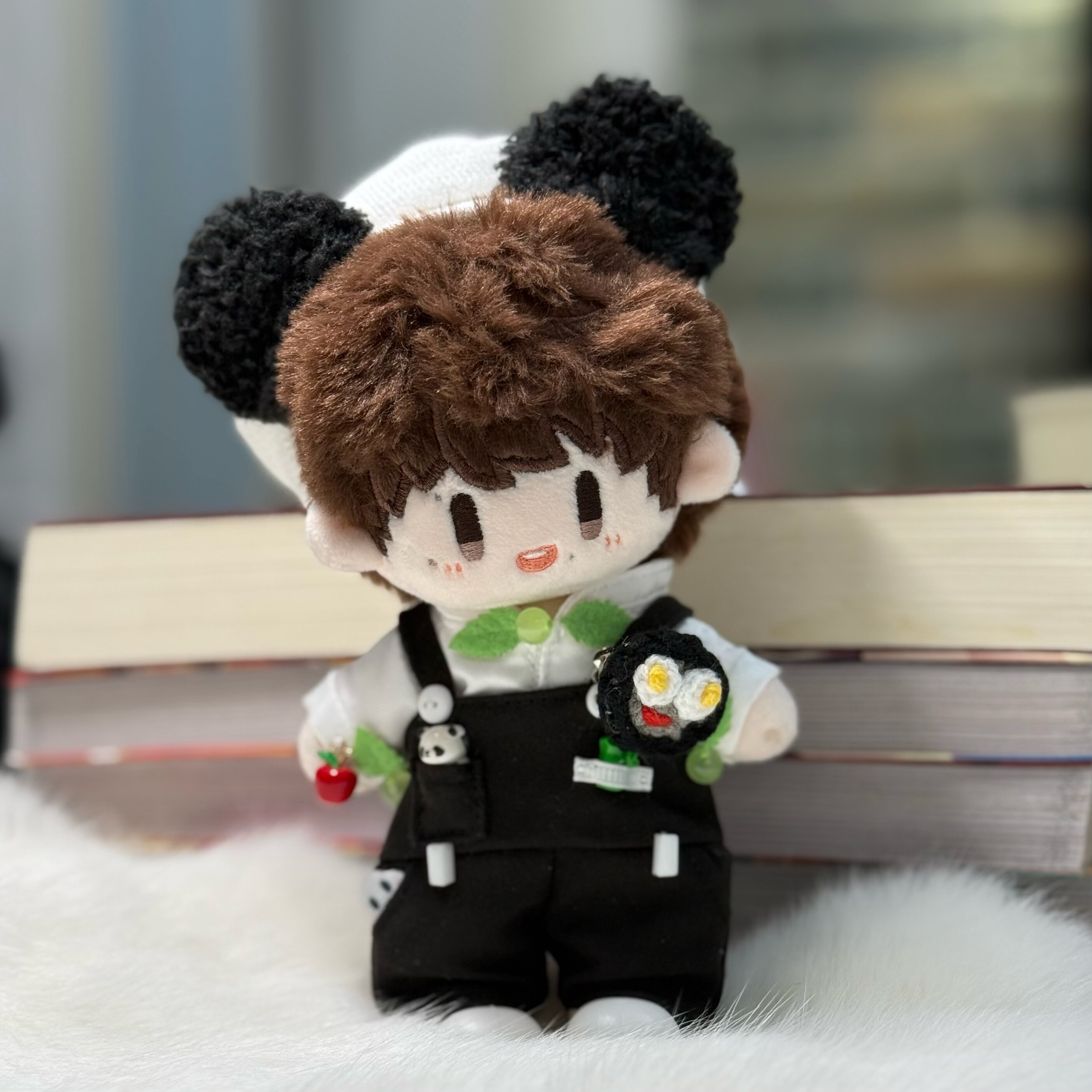 周深成都演唱会限定熊猫棉花娃娃衣服周可可16cm娃衣套装替换衣服