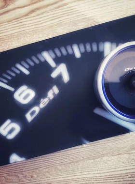 日本DEFI RG N2涡轮表转速表水温油温油压表无需控制器蓝色红色