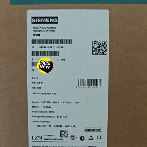 6SE6430-2AD31-8DA0西门子MM430变频器