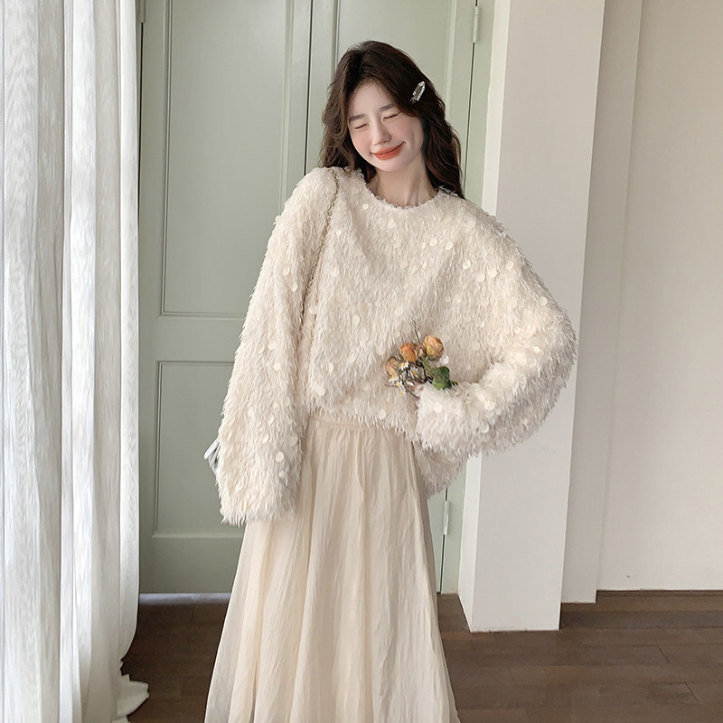 【现货】氧洋气亮片钉珠宽松上衣B208-9007-P120K178，女装短外套，浙宝208