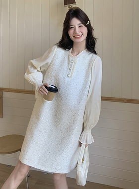 【现货】立体钉珠花呢连衣裙B208-9001-P135K188